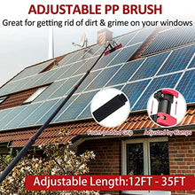 SHENUZ Water Fed Pole Kit Water Fed Telescopic Brush, Outdoor Window Cleaner, Extendable Cleaner Conservatory Roof, Cleaning Photovoltaic and Solar Panels,20FT/6M