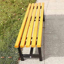 ERoomQ Outdoor GThe Bench,Outdoor Bench Patio Bench, Outdoor Park GThe Bench Terrace Bench, Anticorrosive Solid Wood seat 2-3 seat Weatherproof Porch Chair (47)