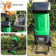 GwlThixion Wood Chipper, Garden Shredder with 1.3" Feed Hopper, 50L Collection Bag, Electric Wood Chipper & Shredder Compact & Efficient Mulcher, for Yard Waste, Branches, and Leaves