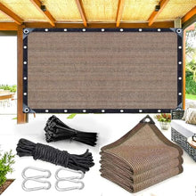 PFGDFSX 90% Sun Shade Cloth, 30 x 50 FT Pergola Shade Cover Canopy with Grommets, Sun Screen Fabric Tarp for Patio, Outdoor, Garden, Backyard, Brown