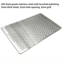 3 Set -304 Stainless Steel Grill Mat for Outdoor Cooking - Heavy Duty, Rustproof, Easy Clean 5mm Grid (40 * 60cm)