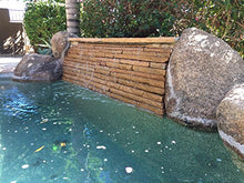 Tomaso 18" ABS Waterfall Cascading Sheer Descent Water Feature Spillway Pool Spa Wall Mount - Gray Plastic (18")