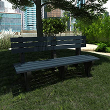 Highwood Sequoia Professional Aurora Park Bench 6 ft Federal Blue