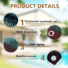IRUGS 90% Sun Shade Mesh Tarp, Heavy Duty Shade Cloth, Awning Shade, Dog Kennel Cover Chicken Sunblock Net, UV Resistant Netting(8.0 * 8.0m/26.2 * 26.2ft)