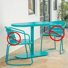 GLigeT Modern Iron Outdoor Balcony Table and Chair Set - Patio Bistro Set - One Size - B-table - Requires Assembly - Wipe with Dry Cloth