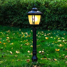 KADELONG - Outdoor Lawn Lights E27 1-Light Waterproof Path Lights IP42 External Garden Yard Lamps Landscape Deck Patio Porch Outside Floor Mount Lighting Fixture H26.40in,Chandelier Lighting, jq-842
