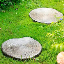 Elitix Stepping Garden Stone Log Effect Step Resin Stone 1/2 / 3/4 / 5 Pcs, Garden Stepping Stone for Yard Lawn Pathway Pavers, Round Decorative Stone for Path Ornaments(Color:51cm,Size:2 pcs)