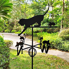 Weathervane - Cat Catch Mouse Weather Vane Stainless Steel Retroc Wind Vane for House Garage Cupola Garden Roof Paddock Wind Direction Indicator (Size : Figure 3) (Figure 1)