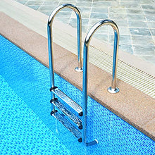 Stainless Steel Pool Ladder Swimming Pool Handrail with Anti-Slip Protection Diameter 42mm Tube Wall Thickness 1mm Need to be Embedded/Silver / 2 Step (Silver 3 Step) (Silver 2 Step)