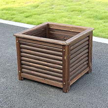 ZOCWJK Wooden Plant Stand Storage Rack Garden Planter Box Raised Bed Solid Wood Elevated Raised Garden Bed for Square Planting Flower Trough Pot Ideal for Garden Decoration and P,Color45cm/17.7in