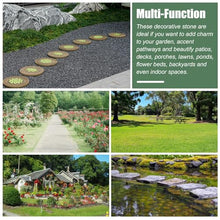 ZLyXZQG Outdoor Stepping Stones,Stepping Stones for Garden,Paver Stones,Garden Stepping Stones Outdoor,Round Stepping Stones Decorative Garden Stones，Luminous Stepping Garden Stones