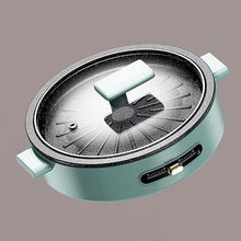 FJIESGKQ Round Barbecue Stove Household Electric Pot Plate Smokeless Non-stick Grill