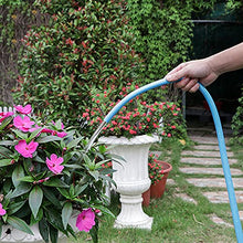 C/H PVC Garden Fiber Braided Water Hose Pipe 30M Blue