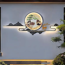 GSOUL Outdoor Wall Lamp Garden Lights, Landscape Wall Decoration, Outdoor Villa, Chinese