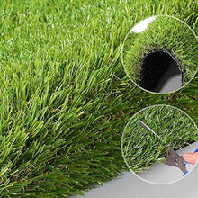 Griclner Artificial Grass Turf 0.8inch Realistic Synthetic Lawn Mat Green 15FTx68FT