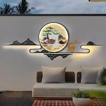 GSOUL Outdoor Wall Lamp Garden Lights, Landscape Wall Decoration, Outdoor Villa, Chinese