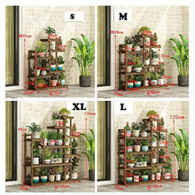 MIIKHI Plant Stands,Flower Shelf Multi Layer Indoor and Outdoor Wood Balcony Shelf Floor Type Living Room Succulent Potted Plant Racknishings/Wood Color/Small