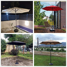 EUQKKWLOY Round Patio Umbrella, Adjustable Outdoor Sunshade with Crank Mechanism, Perfect for Balconies, Beaches, and Pools - White Garden Parasol