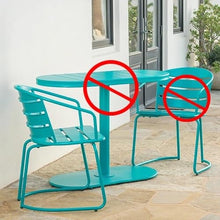 GLigeT Balcony Table and Chair Set Modern Iron Outdoor Balcony Table and Chairs Set Small Apartment Outdoor Chair Leisure Coffee Table Patio Garden Furniture Set Bistro Table Set (Color : B-Chair)