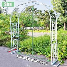 GFSGHZZ Metal Garden Arch Trellis for Climbing Plants - Sturdy Tubular E 220X230X40Cm - T for Backyardlnpatiocourardweddings,Green-300X230X40Cm