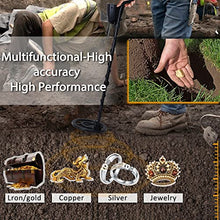 JDXQBLD Metal Detector LCD Display Screen 250mm Waterproof Search Coil Handheld Metal Detector Easy Installation High Accuracy Metal Detecting Tool for Treasure Hunting