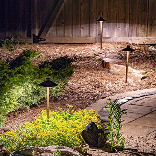 Aquascape Path and Area LED Landscape Light 6-Pack Antique Bronze Brown