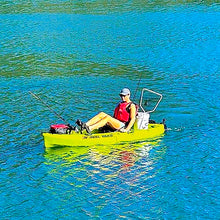 Reel Yaks 9.5ft Modular Fishing Kayak Cyan Gray