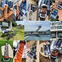 Portable Solar Stove Solar Oven Solar Grill For Picnic Camping BBQ Grill, 550°F Foldable Outdoor Travel Grill, Smoke Free Food Grade Stainless Steel Stove Oven