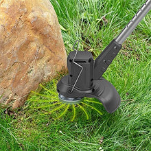 JOMRTS Lawn Mowers Household Lawn Mower New Metal Material Handheld Lawn Mower Small Electric Lawn Mower Lightweight and Convenient Household Lawn Mower (Green 4000mA)