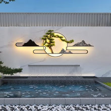 HEAIQI Outdoor Wall Light Outdoor Courtyard Wall Lamp Chinese Style Villa Garden Background, Screen Landscape Decorative Outdoor Night Light