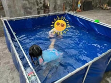 23'' 31'' High Frame Swimming Pools Above Ground, Rectangle Kids Pools for Backyard Non Inflatable, Splash Swimming Pool/ Summer Waves Pool for Piscinas Para Niños De 5 A 10 Años(Height 31in/80cm lxw