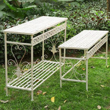 JOTDPFRYK French Flower Pot Stand Palace Style Flower Rack Metal Planter Shelves Large Multiple Flower Pot Holder Rack Vintage Plant Shelf Durable Plant Display Rack for Corner Balcony Garden