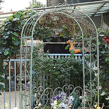 Garden Arch with Seating, 2.28m High X 1.18m Wide Arbor Trellis Arbour Archway, for Climbing Plants Roses Vines Support Rack, Pergola Outdoor Garden Lawn Backyard