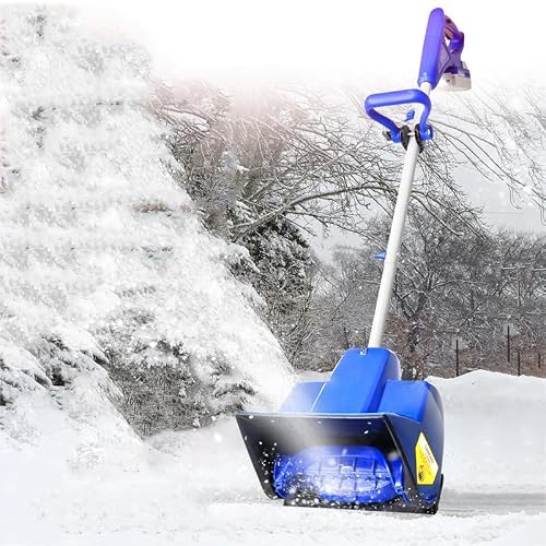 1200W 12 Inch Electric Snow Shovel, Corded Handheld Snow Plow for Driveways, School Road and Outdoor Snow Removal