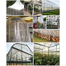 QWEASDF Waterproof Transparent Tarpaulin, Clear Tarp Cover, Rainproof Cover, Dust-Proof, for Garden Furniture Plants Patio Enclosure Garden Plant Cover Open Balcony,3x10m/9.8x32.8ft