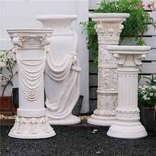 LIAN16PENG Roman Pillars Decor Roman Pillar Statues Oxidized Magnesium Pedestal Stand Greek Column for Home Garden Yard Patio Decor Garden Plinth
