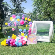 Gymodel Inflatable Bubble House Tent with Tunnel and Blower White 10 ft