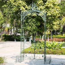 OREKPOT Garden Arch Trellis, Metal Pergola Arbor, Heavy Duty Arbour Archwayfor Ceremony Decoration Outdoor Lawn Backyard Climbing Plant Lawn，200cm/78.7in