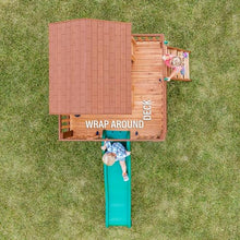 Backyard Discovery Echo Heights Elevated Cedar Playhouse Light Brown
