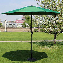 JOMRTS Parasol Beach Parasol 2.7M38mm Iron Rod, withSolid Ribs, Outdoor Sunshade Round Parasol with Hand Crank Umbrella, Canopy