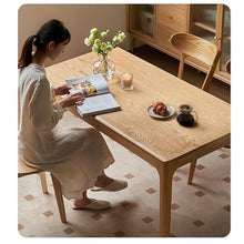 Coffee Table Chinese Style Solid Wood Dining Table Kitchen Restaurant Log Modern Simple Home Oak