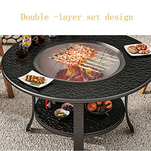 Yufenj Campfire Set, Wood Burning Pit, Patio Fire Pit, Wood Burning with Mesh Spark Screen, Campfire Outdoor Fire Pit, Poker with Fireplace