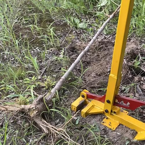 Gaommini Puller Clamp Heavy Duty Sapling Puller Tool High-Leverage Tree Puller Fully Uproots Trees & Shrubs Effort-Saving Manual Root Remover