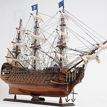 Old Modern Handicrafts Royal Louis Ship Model Natural Wood