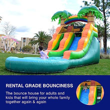 HeroKiddo 13’ Summer Breeze Commercial Grade Water Slide with Pool Blue