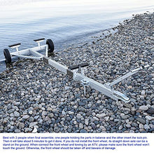 Seamax Aluminium Portable Boat Dolly Set with Handle Silver