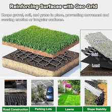 2" HDPE Gravel Stabilizer Grid Heavy Duty Ground Reinforcement System, Permeable Geo Grid for Driveway Walkway Patio Parking Slope Landscape Erosion Control(6x10m(20x33ft))