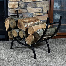 DJVHSRI Iron Arched Black Fireplace Front Firewood Shelf Firewood Storage Rack Flooring Home,