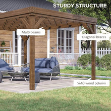 Wood Pergola Kit - Rustic Garden Shade Structure