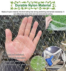 Elitix Fruit Trees Trellis Garden Netting - 10 16 23 33 49 66 82 98 115 131 Ft Wide, Professional White Protection Deer Fence - for Anti Bird, with Square Mesh(25x30m/82x98ft)